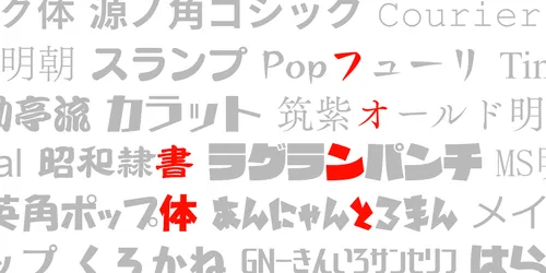 あの日見た書体の名前を僕たちはまだ知らない。